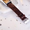 JewelryWe Mens Unique Square Analog Quartz Business Casual Wrist Watch
