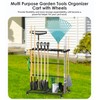 CCCEI Garage Organization with Wheels, Outdoor Gargen Yard Shed Tools
