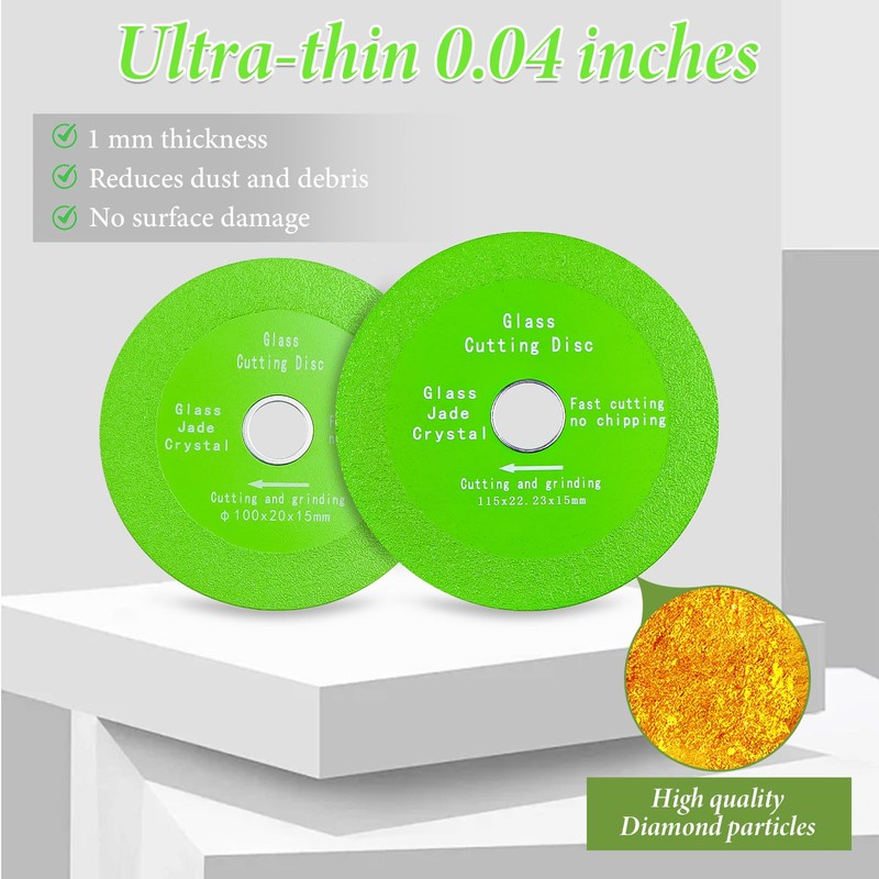 5 Pack Glass Cutting Disc for Angle Grinder, 4" X