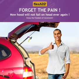 Car Hood Support and Spark Plug Caliper 14mm With Brass Tip Purple 2Pcs- Universal Hood Strut Holder,Lift Support Clamp,Hood Prop Tool,Hood Shock Clamp,Hood Clamps for Cars,0.55"Hood Saftey Rod Clamp