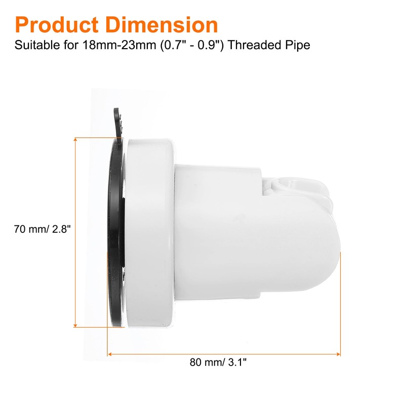 sourcing map Shower Head Holder, Suction Cup Shower Head Holder,