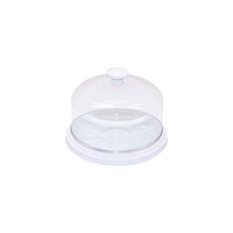BERGEON 30097-BC Plastic Stackable Dust Cover White Transparent 6 Compartments,