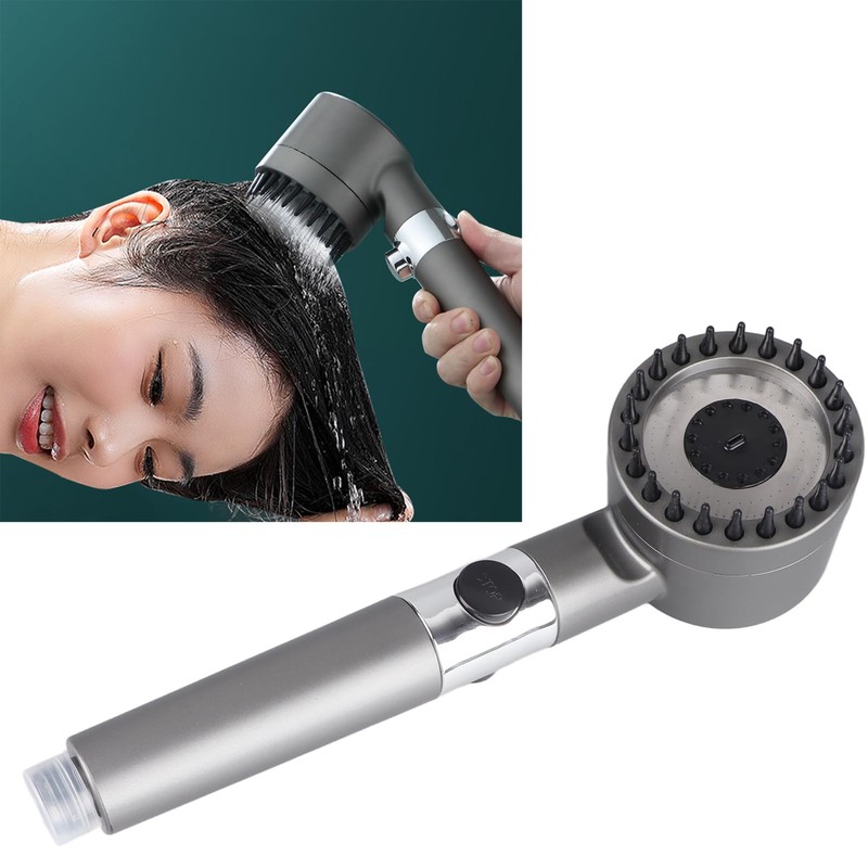 High Pressure Handheld Shower Head with Filter 1/2in Universal Interface