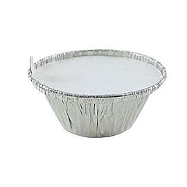 Handi-Foil 3.5 oz. Aluminum Foil Cup w/Board Lid -Ramekin/Cupcake/Tart Container (pack of 100)