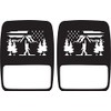 JeepTails Bigfoot Flag Mountain Tail lamp Light Covers (Non-LED) Compatible