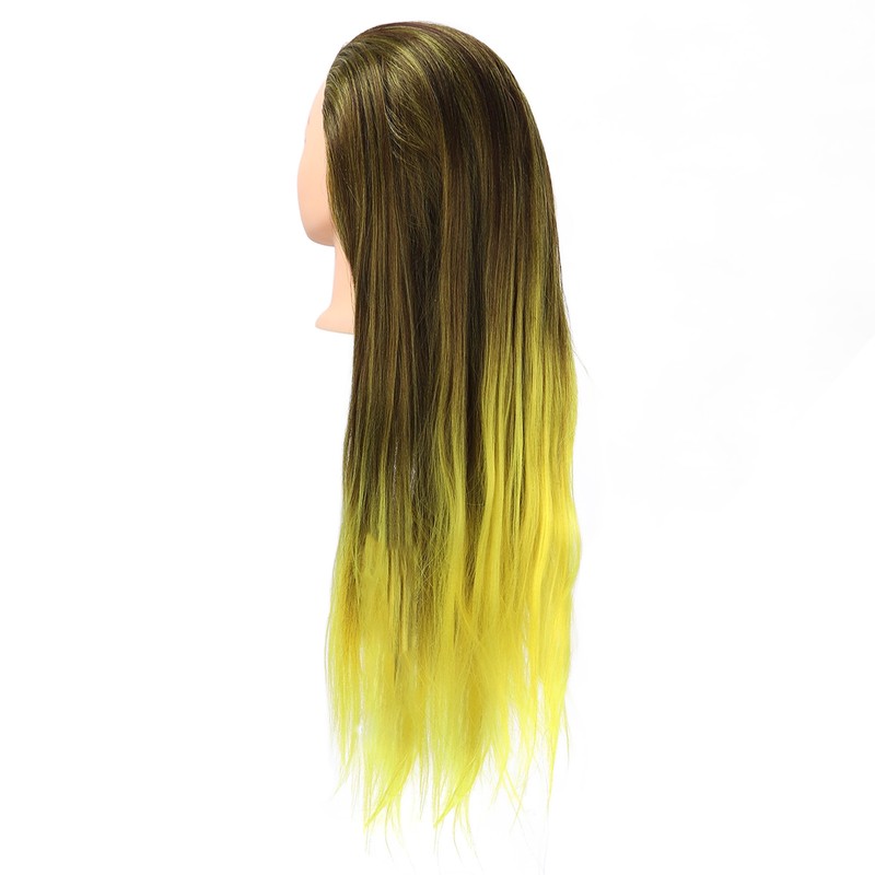 Gradient Wig Hair Mannequin Head Hairdressing Styling Training Braiding Doll