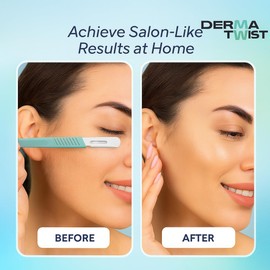 DermaTwist 14R Dermaplane Razor for Women Face – 20-Pack Sterile Disposable Dermaplane Scalpels Facial Razors for Women Face Dermaplaning Professional Face Shaver