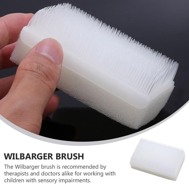 FOMIYES Therapy Brush, 2Pcs Therapressure Brush for for Sensory Brushing,