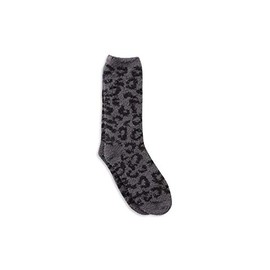 Barefoot Dreams CozyChic Women's Barefoot In The Wild Socks, Graphite/Carbon