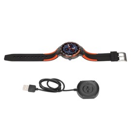 E15 Round Smart Bracelet Sports Tracking Fitness Watch Pedometer Sleep Monitor with 1.28 Inch IPS Color Screen Orange