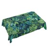Walmsco Tablecloth Green Palm Leaves Decor For Dining Room Kitchen