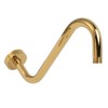 304 Stainless Steel S Shaped Shower Arm Gold Shower Head