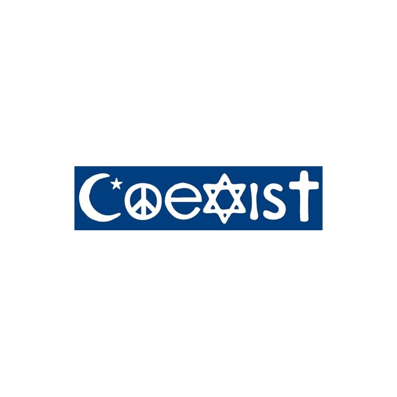 Coexist Bumper Sticker Window Sticker Laptop Sticker Toolbox Sticker