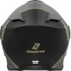 Bogotto H271 Wayke Flip-Up Helmet, Matte Black/Green, M