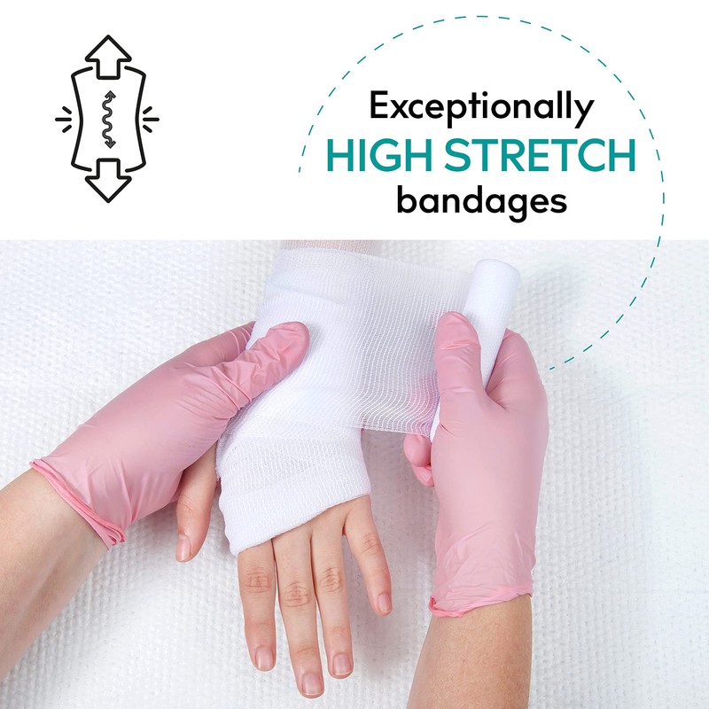 Medrull Set of 10 Muslin Bandages 8 cm x 4
