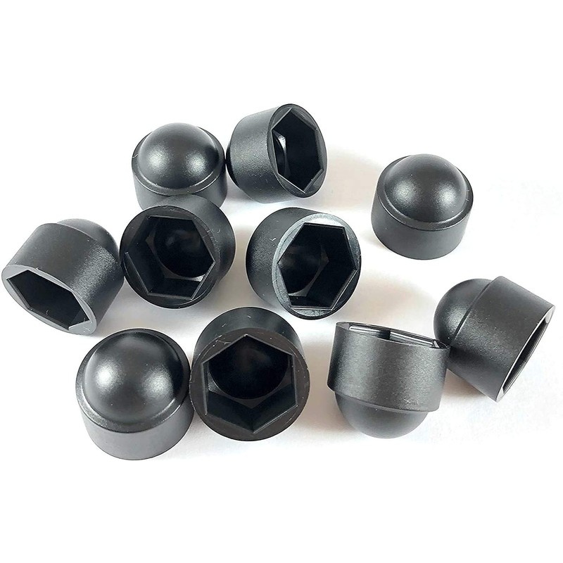 TERF® M10 Black Plastic Hex Nut Bolt Dome Cap Cover