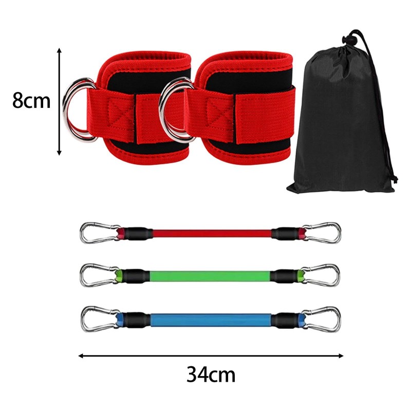 Dickly 3 Pieces Ankle Resistance Bands Set Ankle Bands Workout