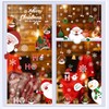 Christmas Window Clings Decoration, 9 Sheets Xmas Static Santa Claus