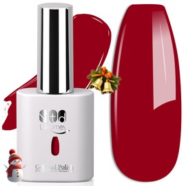 YTD Likomey Red Gel Nail Polish,15ml Salon Home DIY Manicure and Pedicure Fall Winter UV Soak Off Color Varnish,CS448