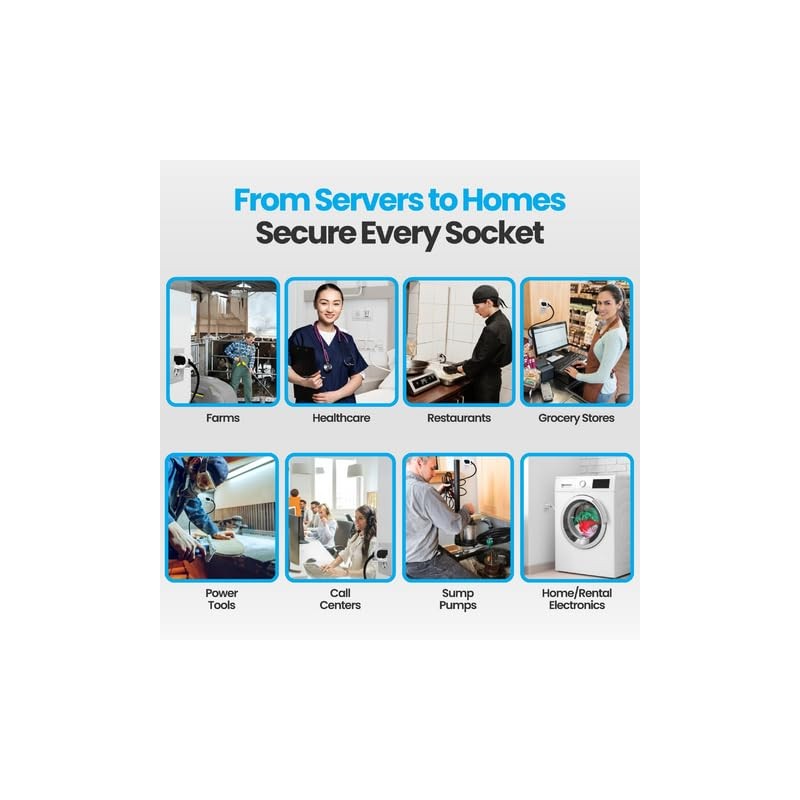 Lock Socket Adjustable Outlet Cover Lock - White | Anti-Theft,