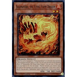 Salamandra, The Flying Flame Dragon - MZMI-EN002 - Super Rare - 1st Edition