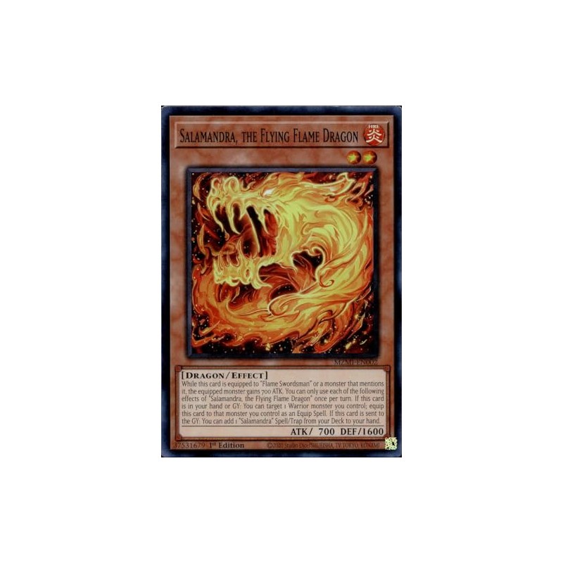 Salamandra, The Flying Flame Dragon - MZMI-EN002 - Super Rare