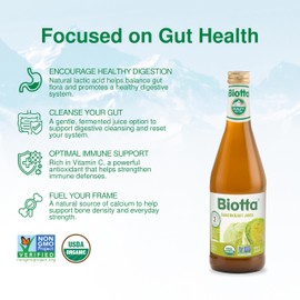 Biotta Organic Sauerkraut Juice - 100% Vegetable Juice for Energy, Immunity & Wellness - Excellent Source of Nutrients - All Natural, Non-GMO, Gluten-Free (16.9 Fl Oz, Pack of 6)