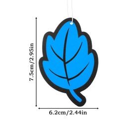 Bojueshaw 2pcs Cute Car Air Freshener,Hanging Scented Paper with Leaf Design,Funny Car Interior Accessories,Long-Lasting Fragrance