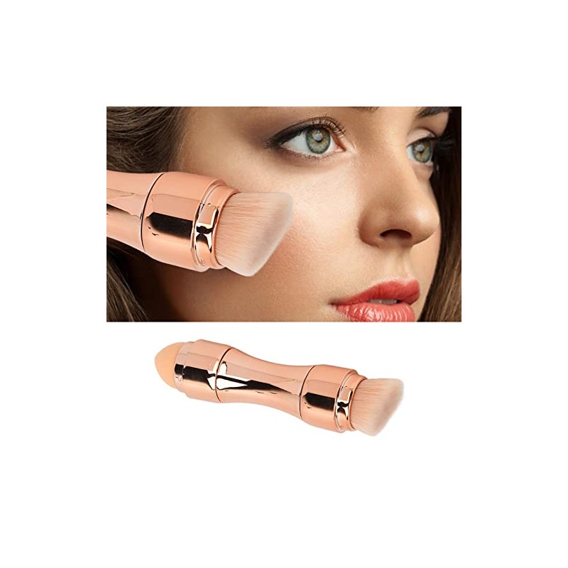 Set de brochas de maquillaje portátil 4 en 1: cerdas