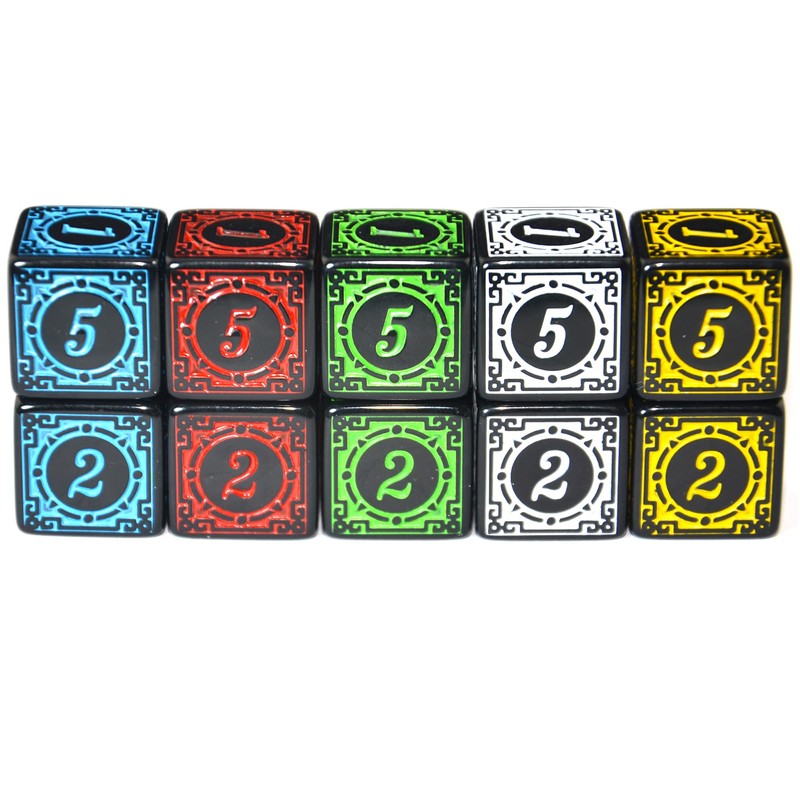 SmartDealsPro 10-Pack D6 Six Sides 16mm Dice Die for DND