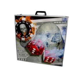 Vegas Poker Portable Beer Pong Table with Holes