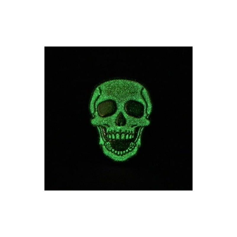 GBJUK Glow in the Dark Skull Pin Badge with Back