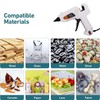 HHDQFTSLG Full Size Hot Glue,60/120W Dual Power Glue Gun with