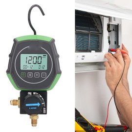 Digital Manifold Gauge Vacuum Pressure Temperature Tester Condition Manifold Gauge 90 Refrigerator - HVAC Refrigeration Manifold Pressure Gauge