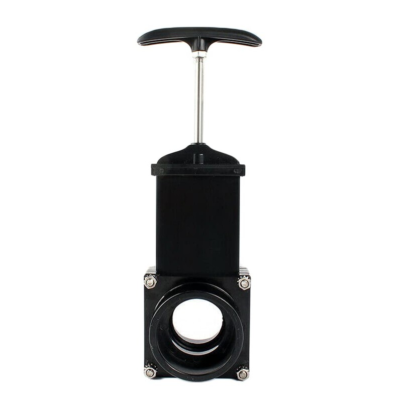 For Outdoor Accessories black Dump Waste Sewer ABS Valve 50mm/1.97inch