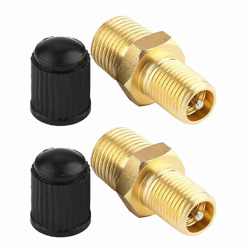 Brass Air Compressor Tank Fill Valve Stable Performance 2Pcs 1/8