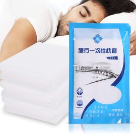 Keenso Disposable Pillowcase, Non-woven Disposable Pillowcase Prevent Bacterial Infection Travel Hotel Pillow Cover White Other hiking and camping equipment