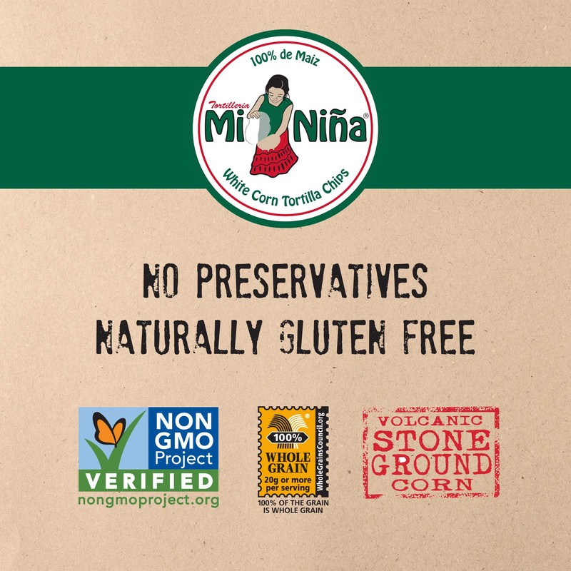 Mi Nina Tortilla Chips Sea Salt White Corn | Pack
