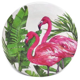 Bamboo Table Flamingo Tropics Dinner Plate, Set of 4