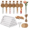 OFFCUP Plastic Test Tubes, 20pcs Test Tubes with Cork Stoppers,