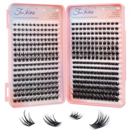 Lash Extension 392pcs - Lashes Cluster D Curl - 4 Styles 8 Lengths Eyelash Extension Eyelash Book DIY at Home (20D+30D+40D+50D-9-16MIX)