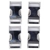 4Pcs Side Release Buckle 25x47mm Zinc Alloy Glossy Durable Wide