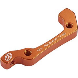 Reverse Disc Brake Adapter 2-in-1 is-PM 160 Rear and Front 180 mm Orange