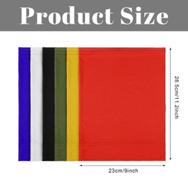 SATINIOR 6 Pieces Dreadlock Bands Sleep Shower Cap for Men Unisex Spandex Long Head Tube Headband Dread Lock Hair Accessories Wraps for Men Women Hair Accessories, 6 Colors(Cute Color)