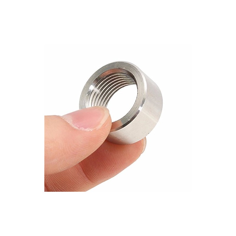 ChaRLes M18X1.5 Round Sensor Nut Thread Stainless Steel Exhaust Pipe