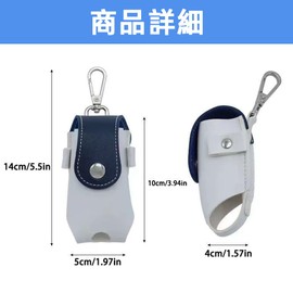 Renjzle Golf Ball Case, Lightweight, Trinket Holder, Golf Equipment, Ball Pouch, Thin Magnetic Closure, Easy to Install and Remove, gray, Renjzle-322