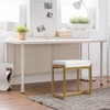 FLYZC Vanity Stool, Vanity Chair Stools for Makeup Room, Faux