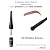 Medium brown Makki Eye Brow Semi Tattoo Mat Natural Surface