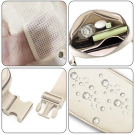 Amazerbst Belt Bag, Fanny Pack, Everywhere Belt Bag,40 Inch Adjustable Strap,for Women and Men,Waterproof