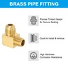 PATIKIL 90 Degree Elbow Brass Pipe Fittings, 3/8" Male Flare